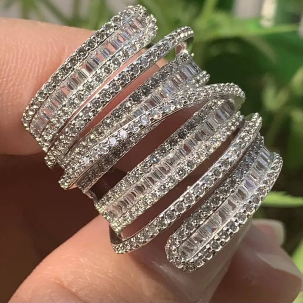 New Silver Wide Ring - Picture 4 of 5